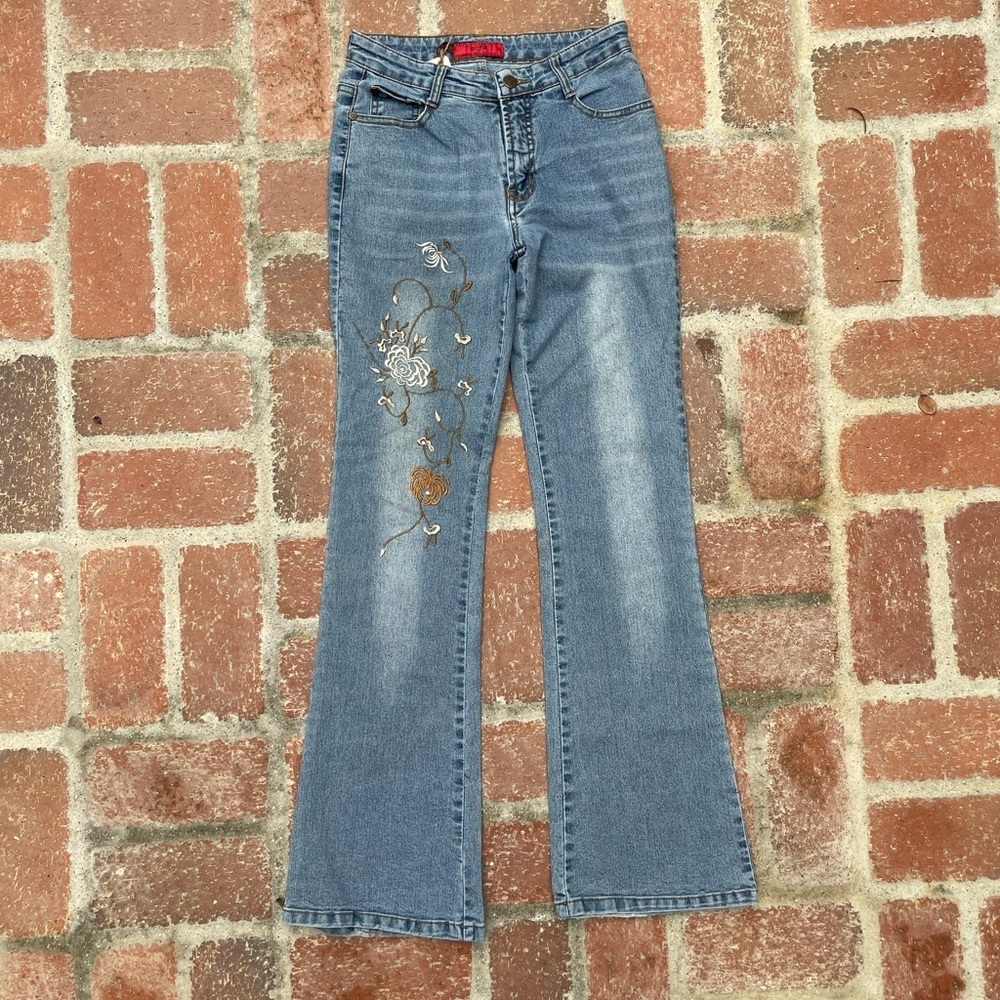 Retro flare leg blue jeans ๐ - Picture 3 of 7